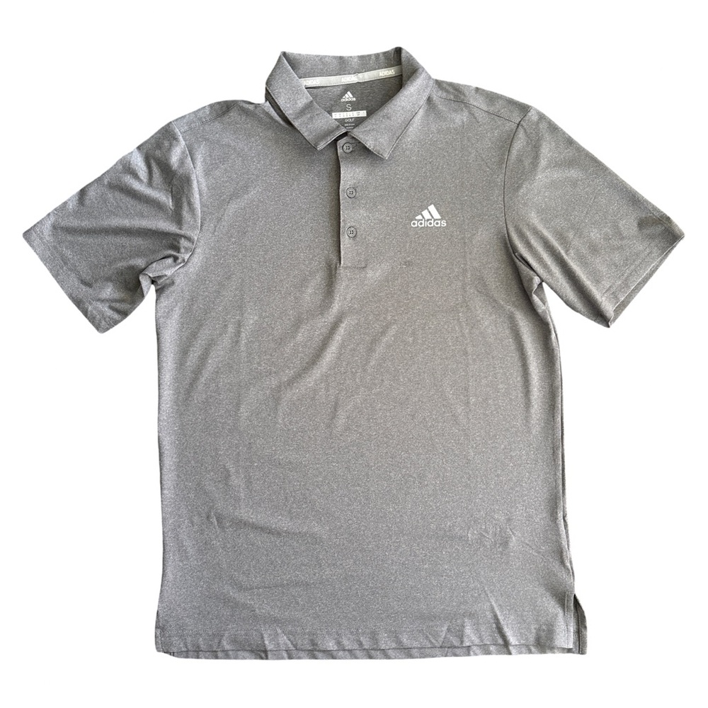 Adidas
Men's Solid small Heather Golf Polo Shirt. UV 50 sun protection